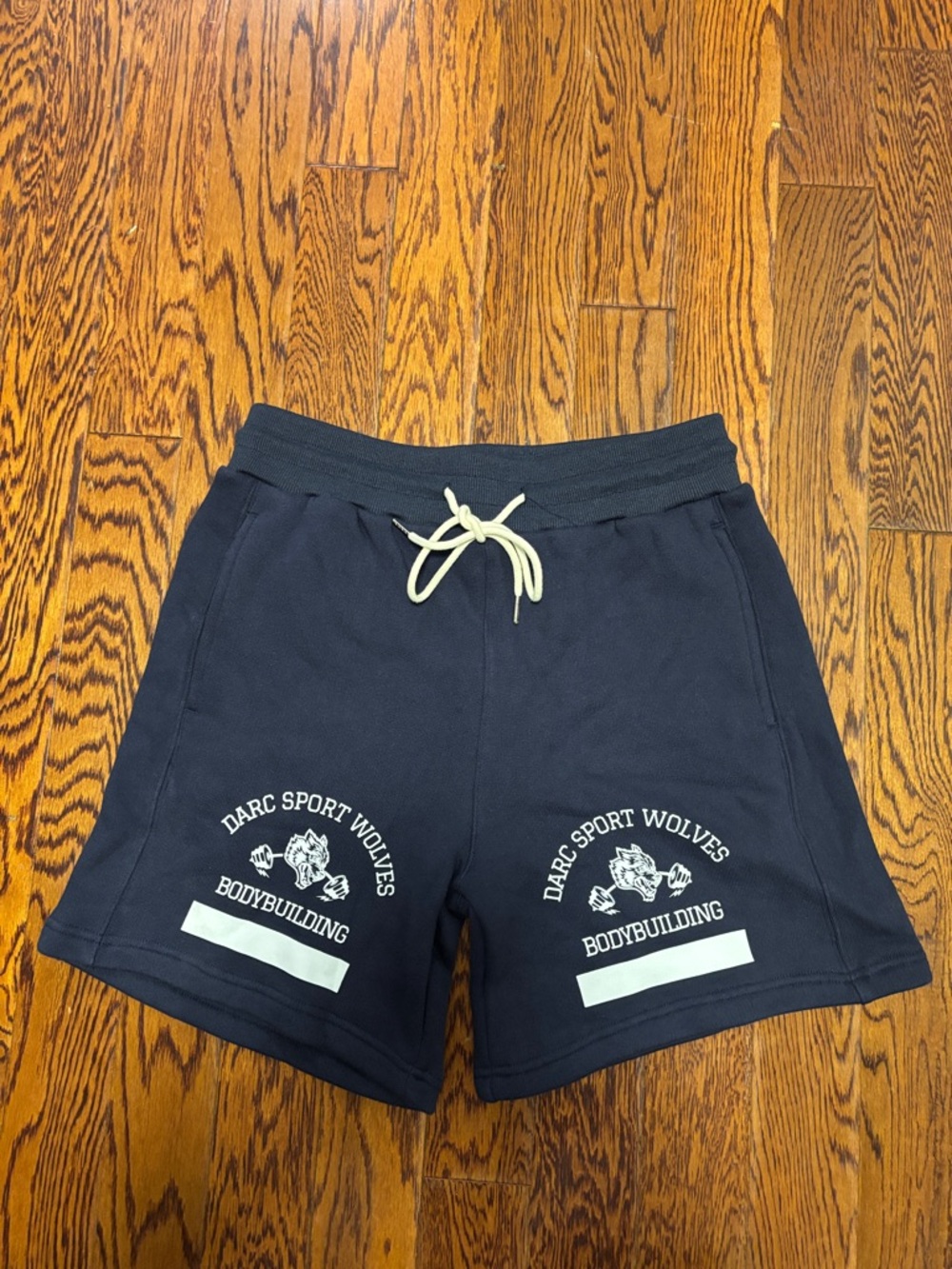 Darc Sport Wolves Navy Cotton Shorts Size: Small NWT